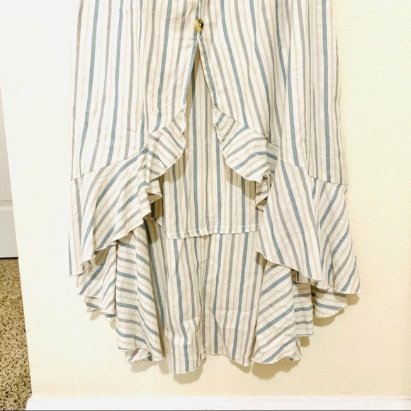 NWT INDULGE stripes maxi flowy dress women size L - Picture 3 of 9